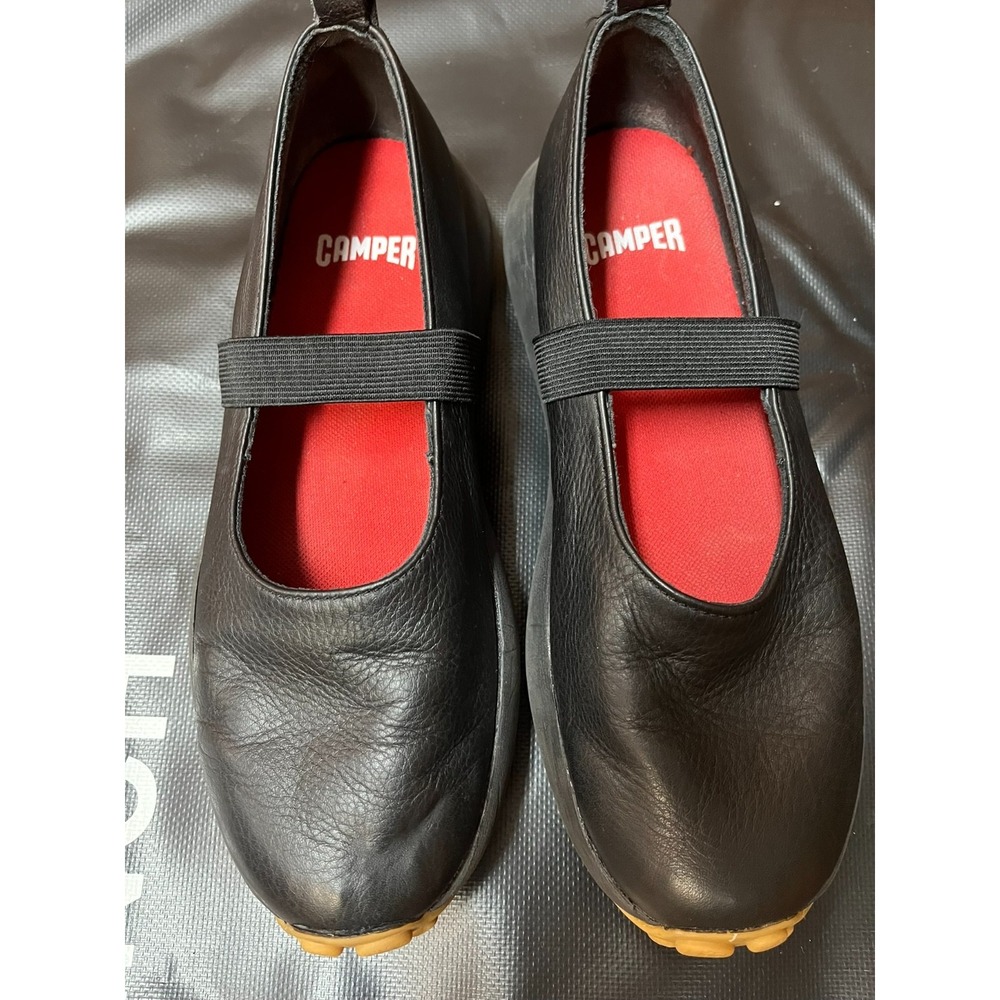 Camper Athens Mary Jane Leather Flats Shoes Pelotas Size 40 EU Women's Sz 9